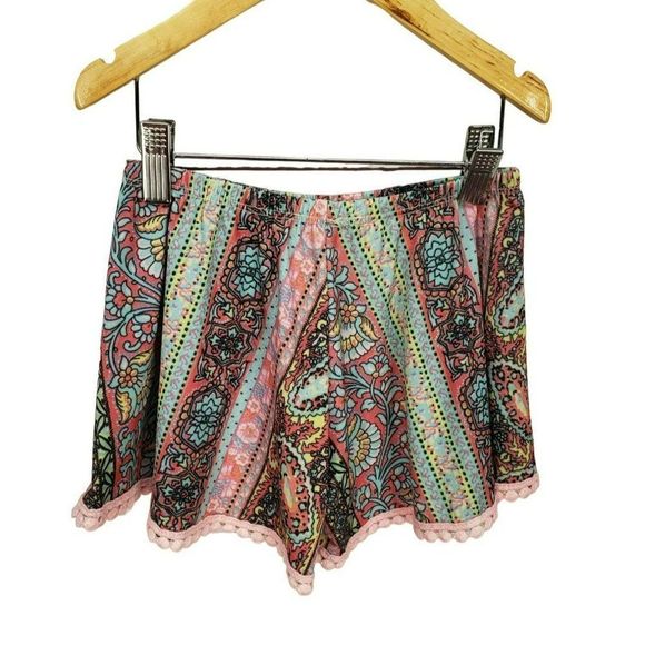 Little Mass girls medium Boho‎ pull on boutique shorts - Picture 1 of 7